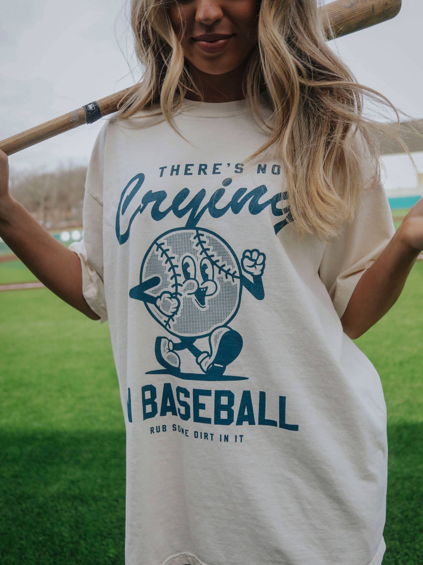 No Crying in Baseball Graphic T-shirt: Charlie Southern
