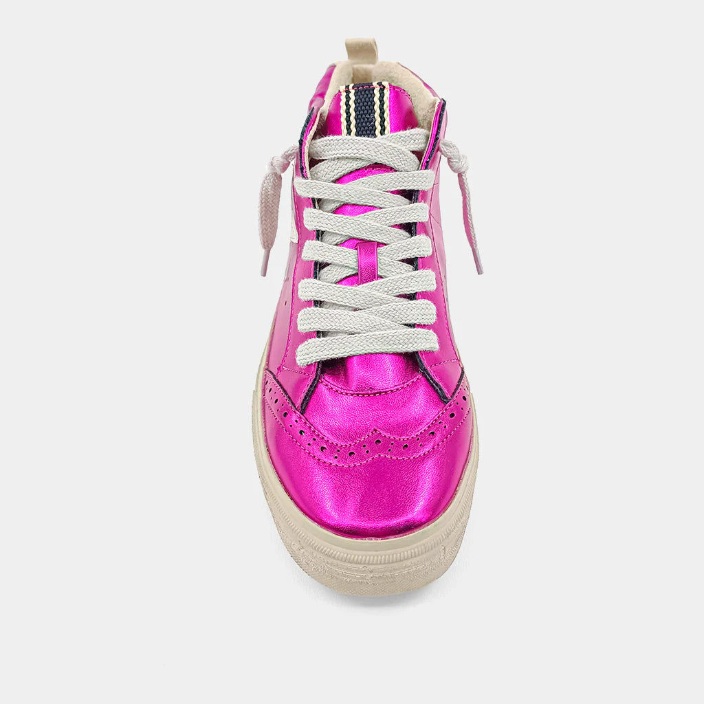 Paulina hi-top sneakers bright pink SHU SHOP