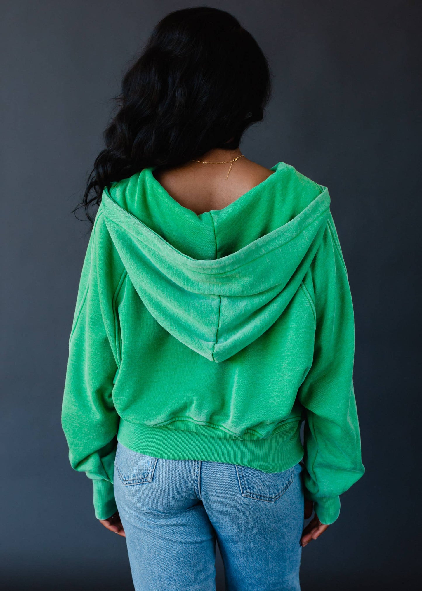 Hooded Pullover Sweatshirt - Green