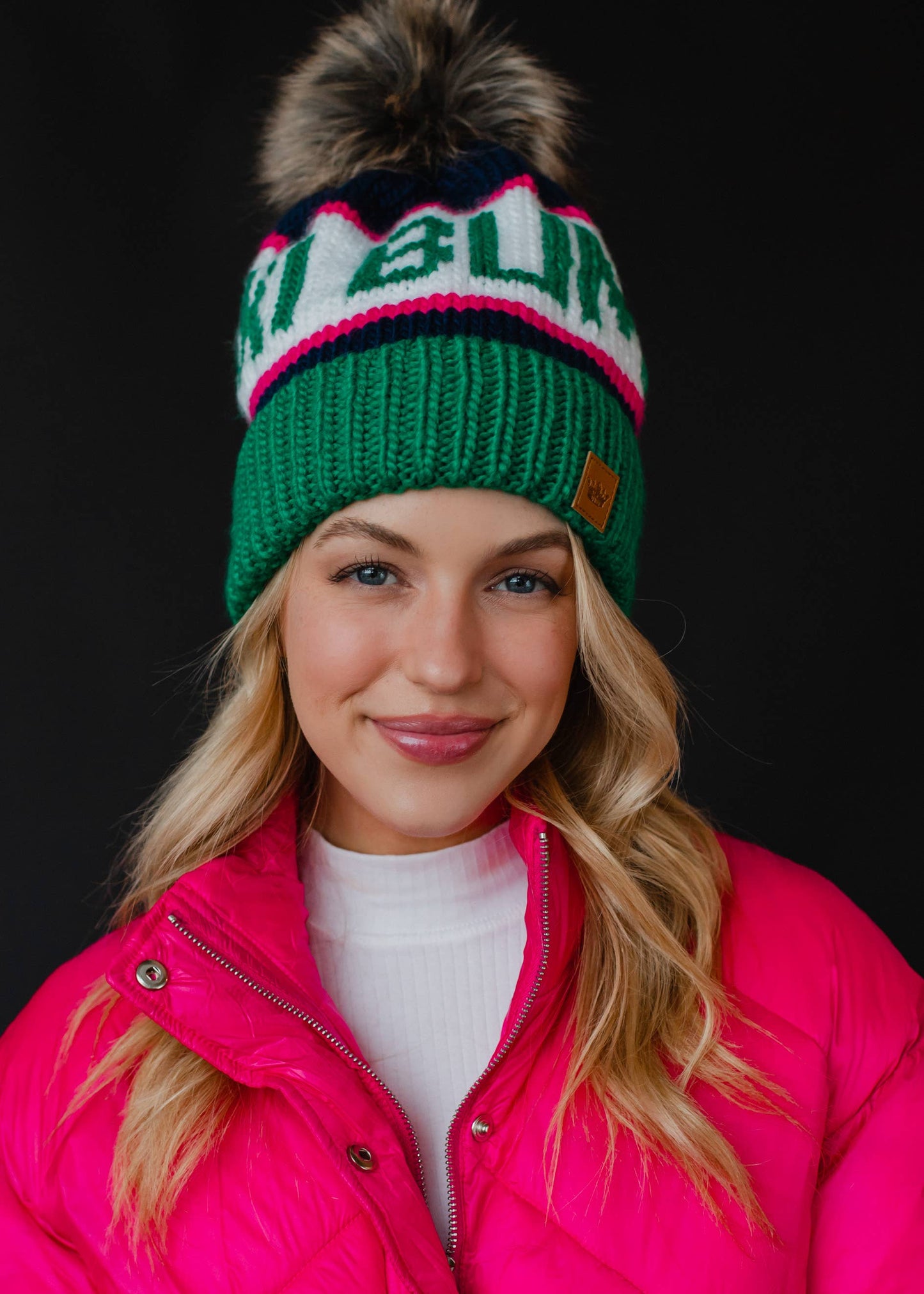 Ski Bum Pom-Pom Beanie Hat