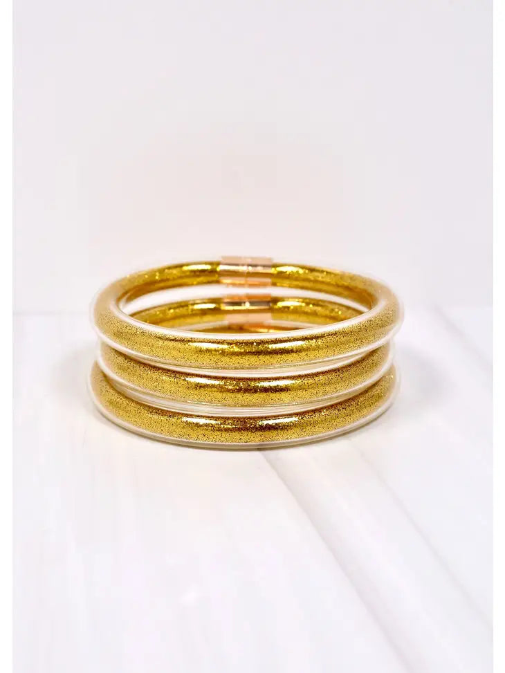 Wheatley Glitter Bracelet Set Gold - Caroline Hill