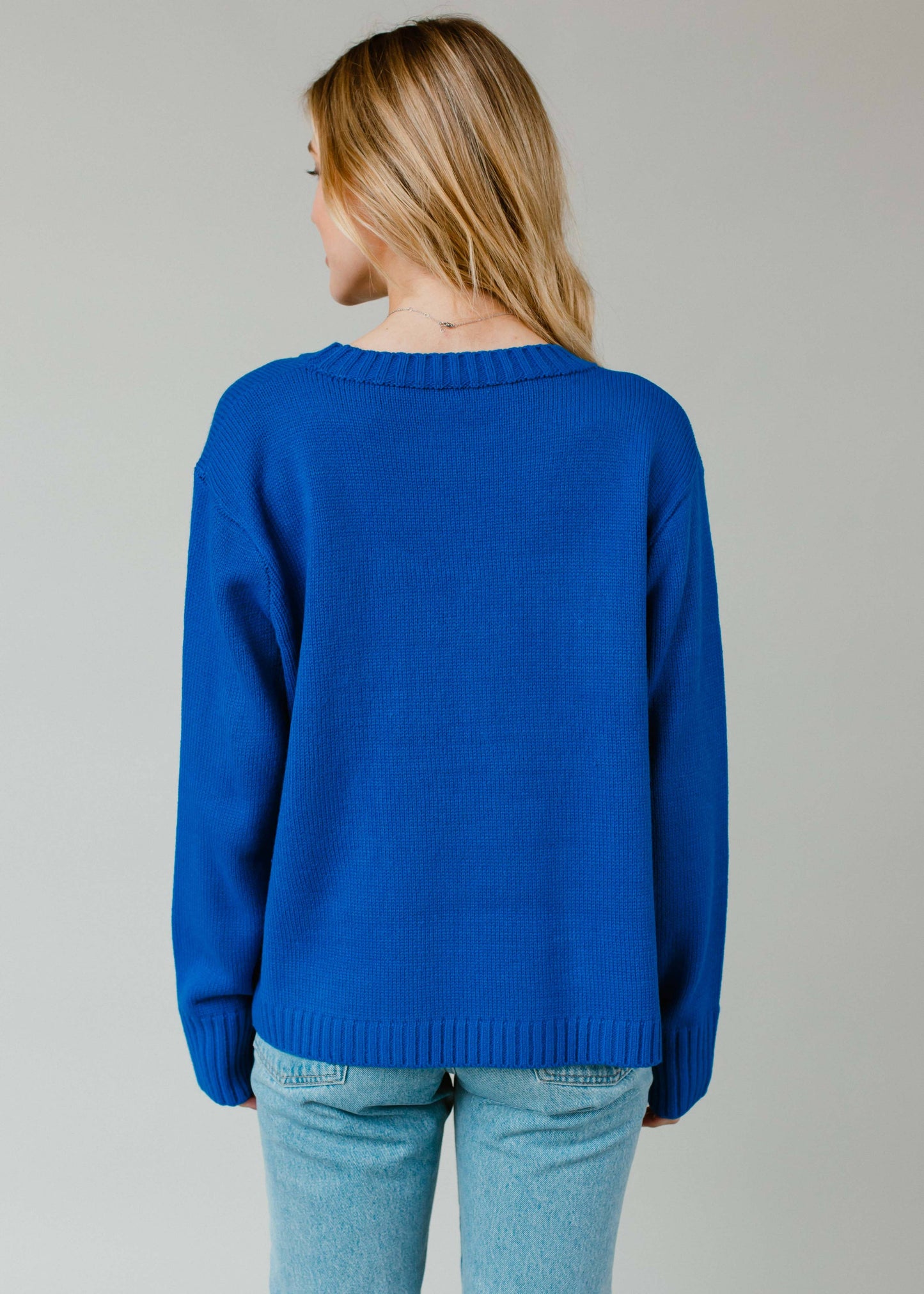 Blue Ski Sweater