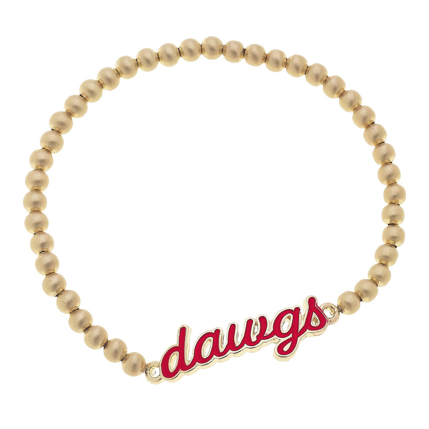 Georgia Bulldogs Enamel Script Stretch Bracelet by Canvas