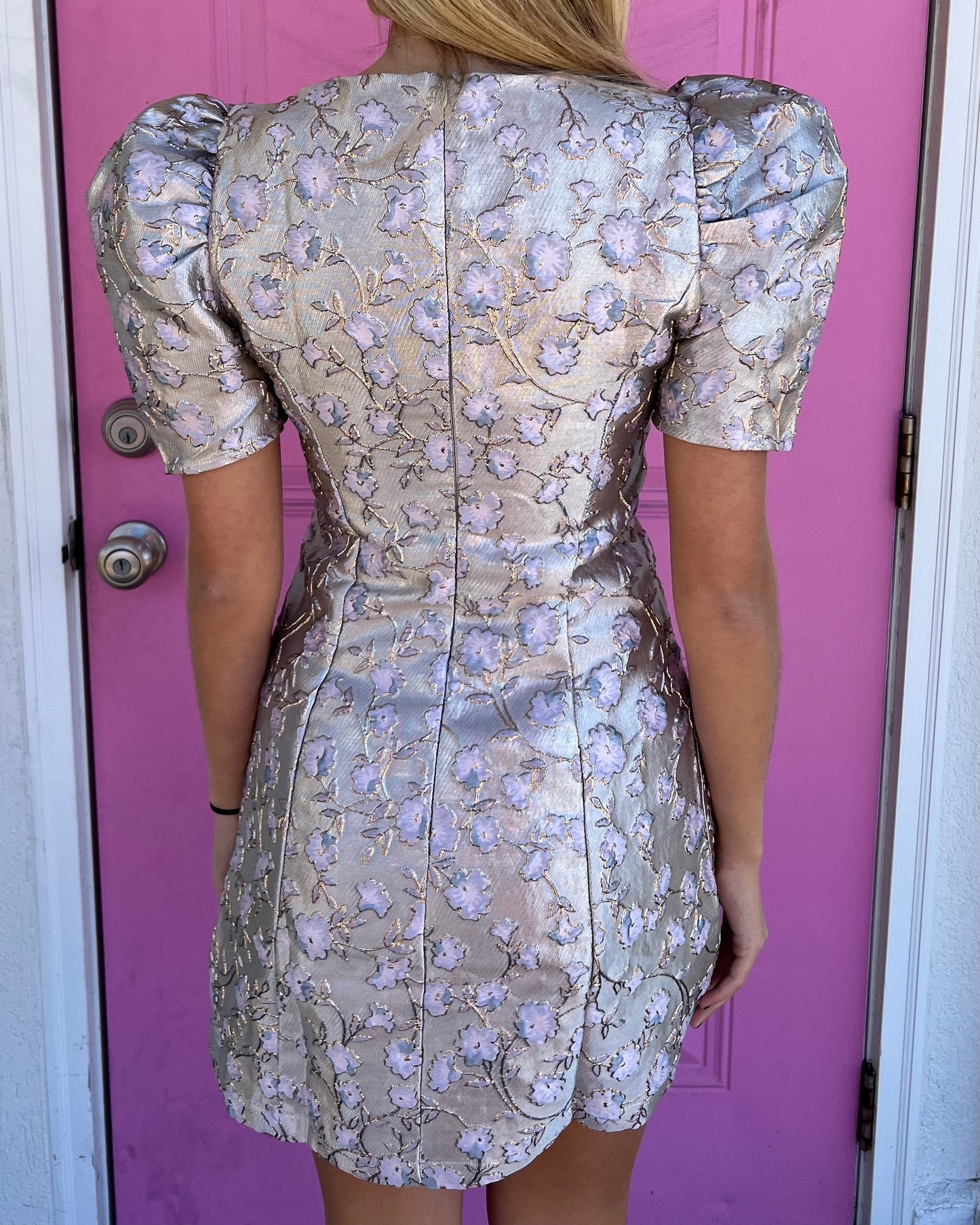 Gatsby Floral Jacquard Dress