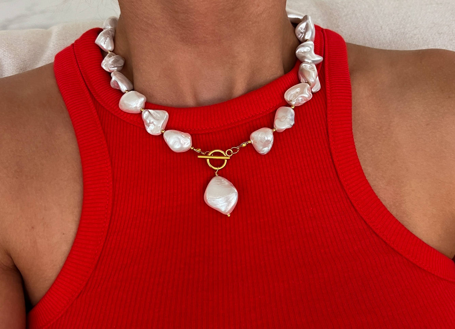 Chunky Pearl Necklace - CHANSUTTPEARLS