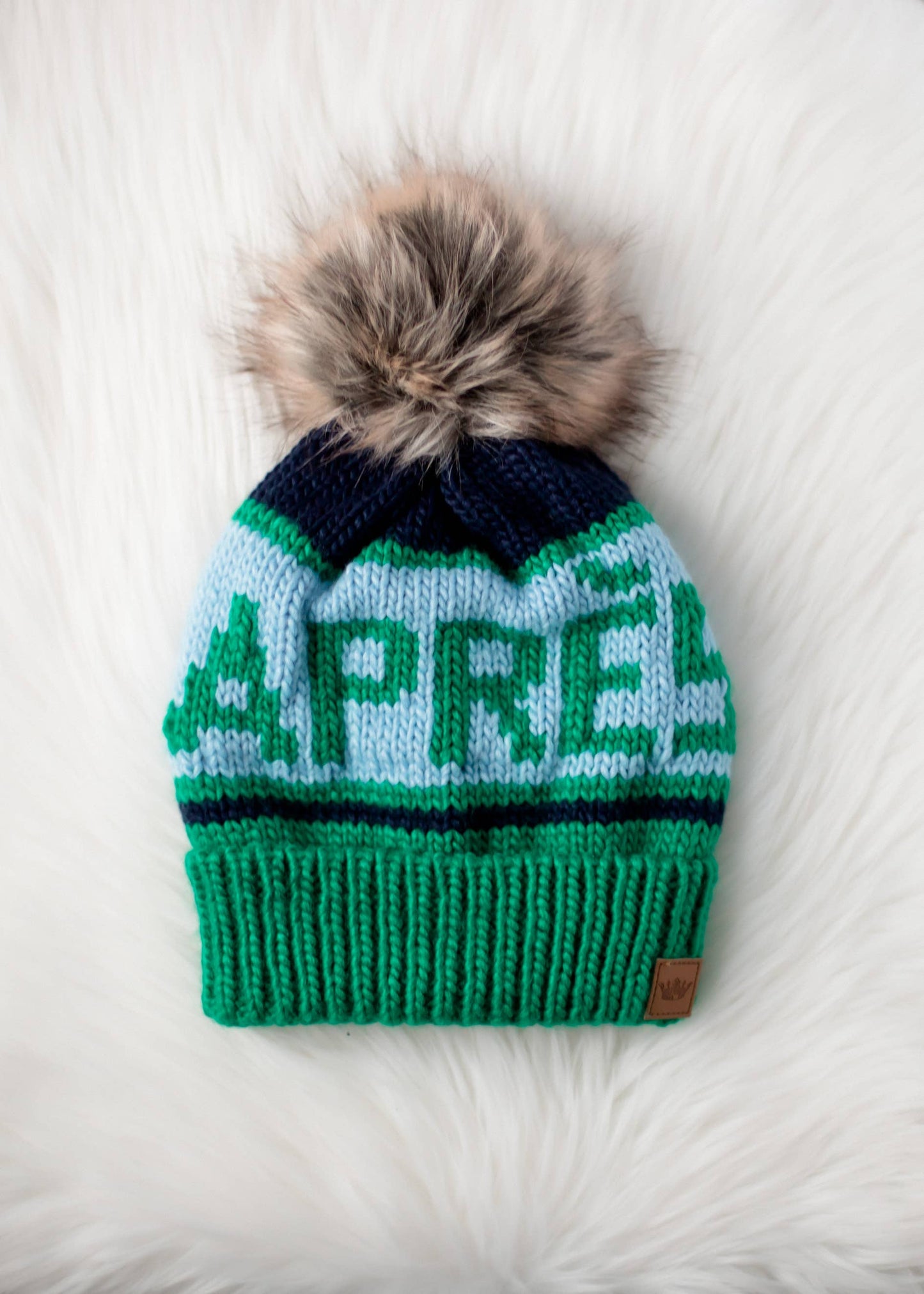 Apres Pom-Pom Beanie Hat - Green