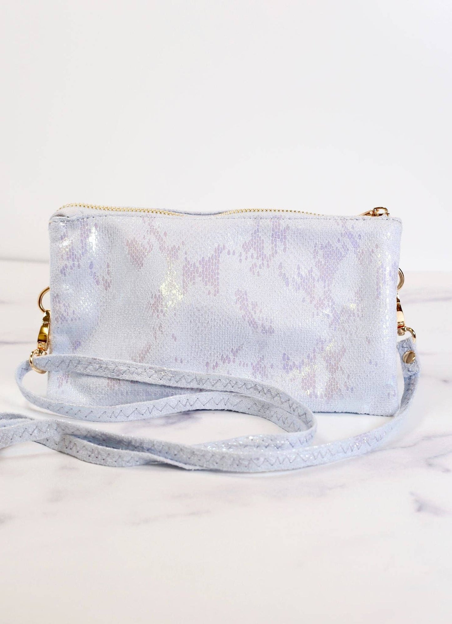 Liz Crossbody Bag - Shimmer Periwinkle