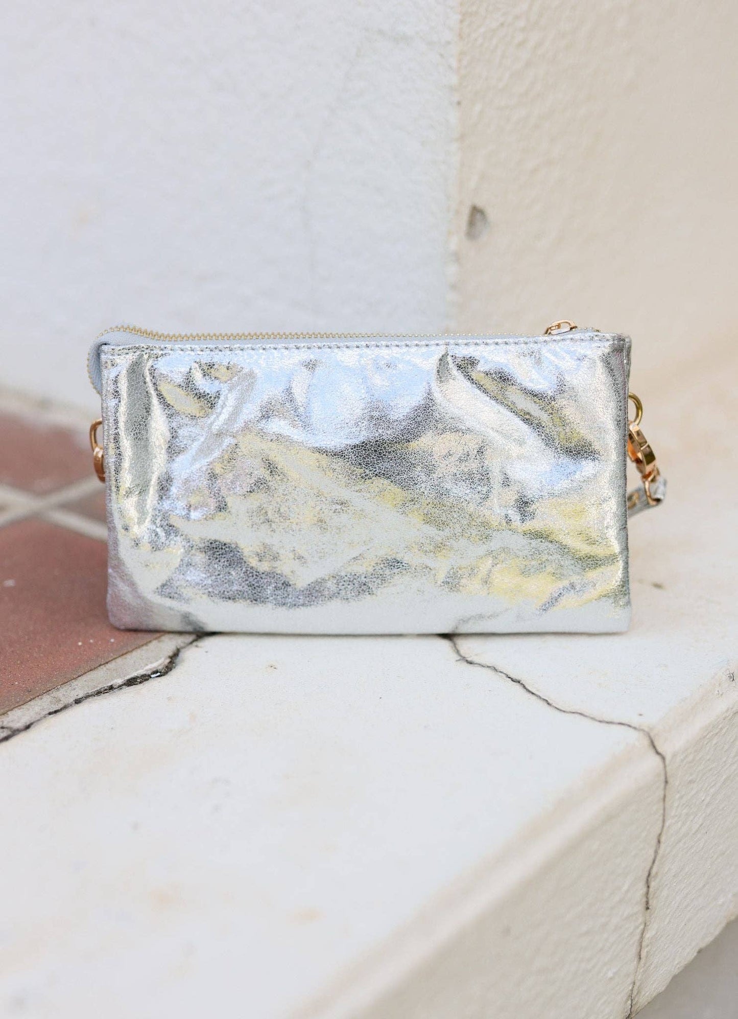 Liz Crossbody Bag - Shimmer Silver