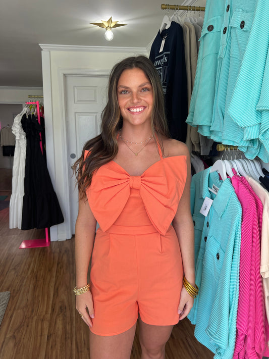 Clementine Bow Romper
