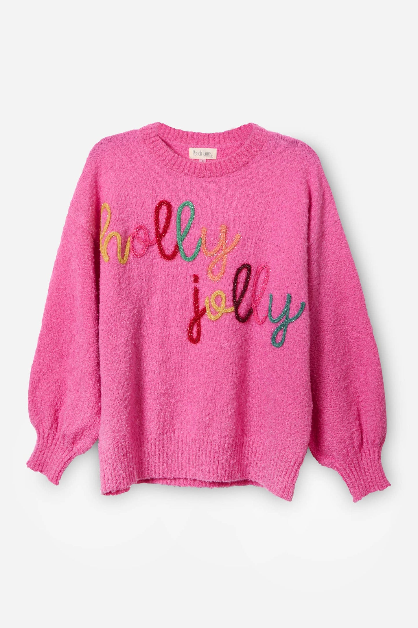 Holly Jolly Embroidered Oversized Sweater