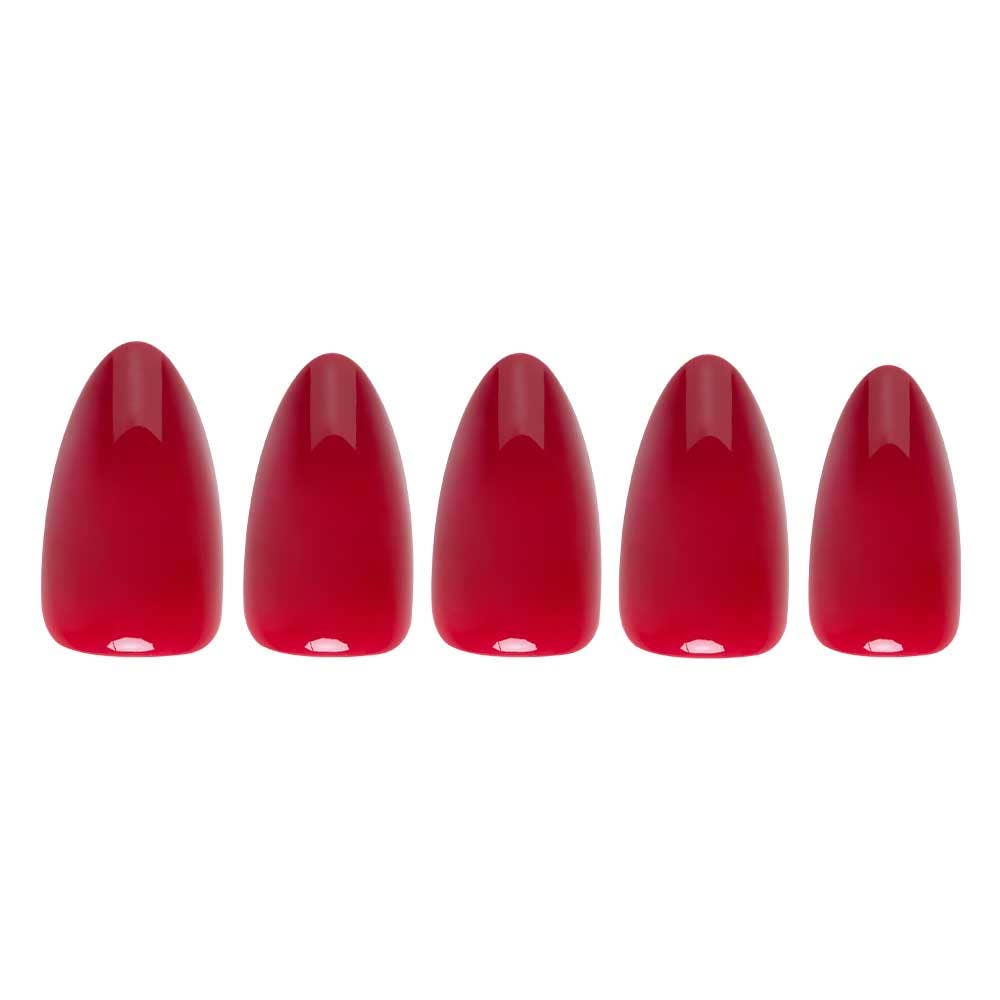 Classic Red Press-On Nails | Short Almond Holiday SolidNails