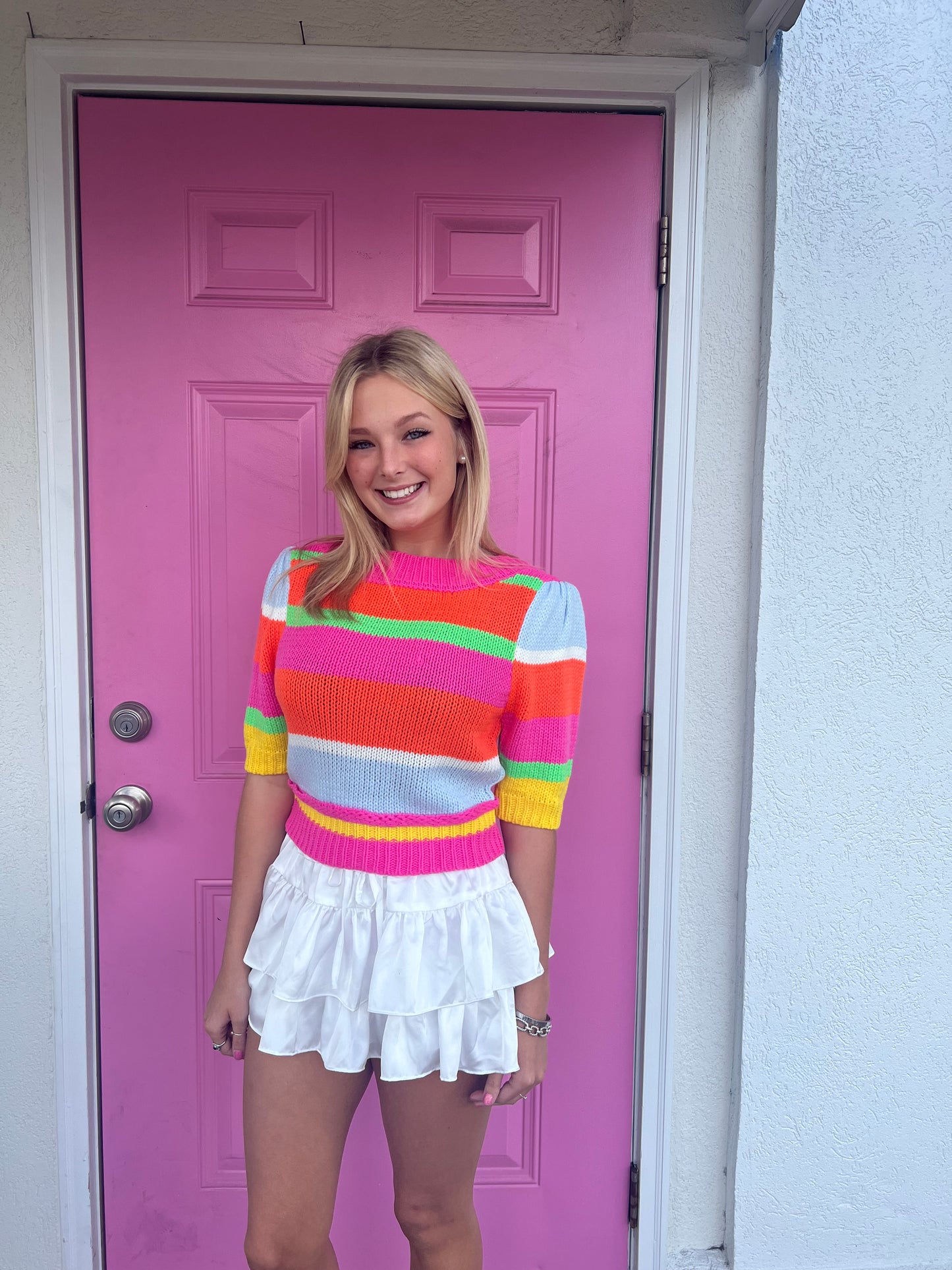 Candyland Cropped Sweater