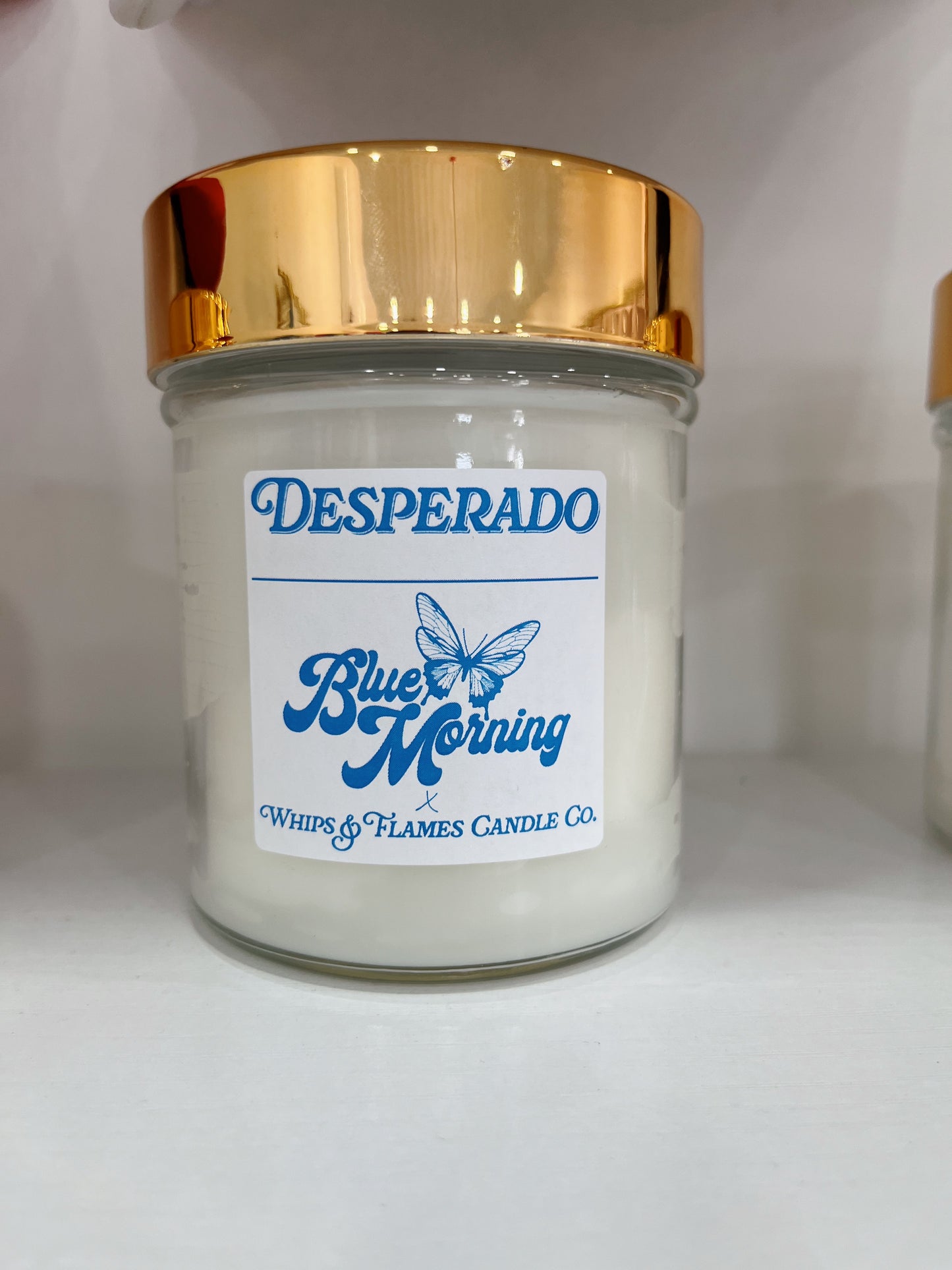 Desperado 12 oz gold lid candle