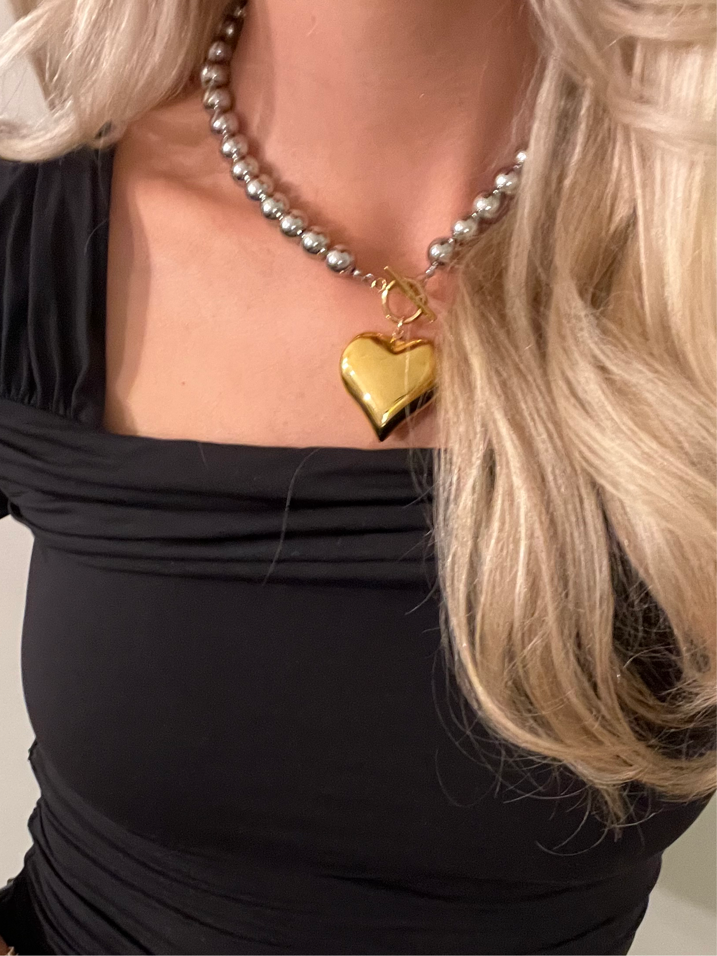 Glam Heart Necklace - CHANSUTTPEARLS