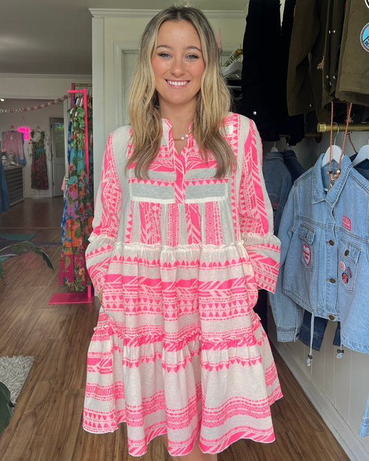Seaside Embroidered Dress