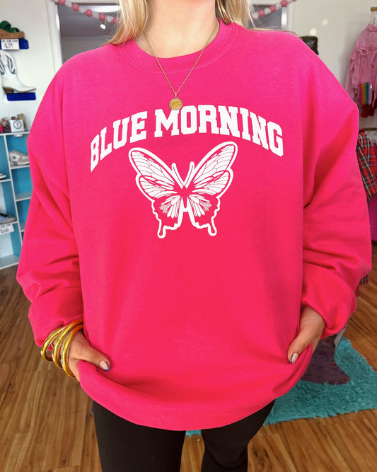 Blue Morning Pink Sweatshirt
