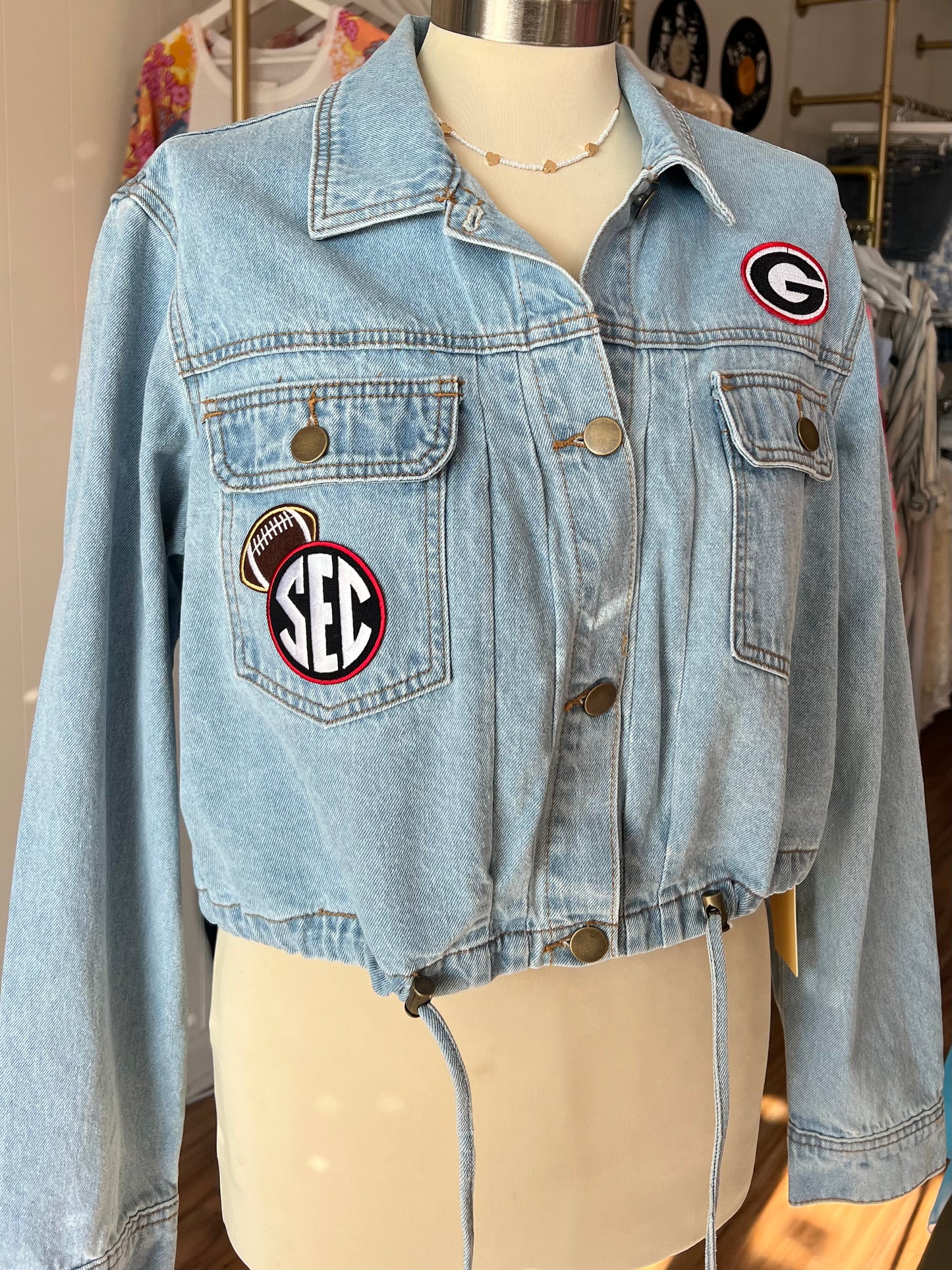 UGA Handmade Denim Patch Jacket