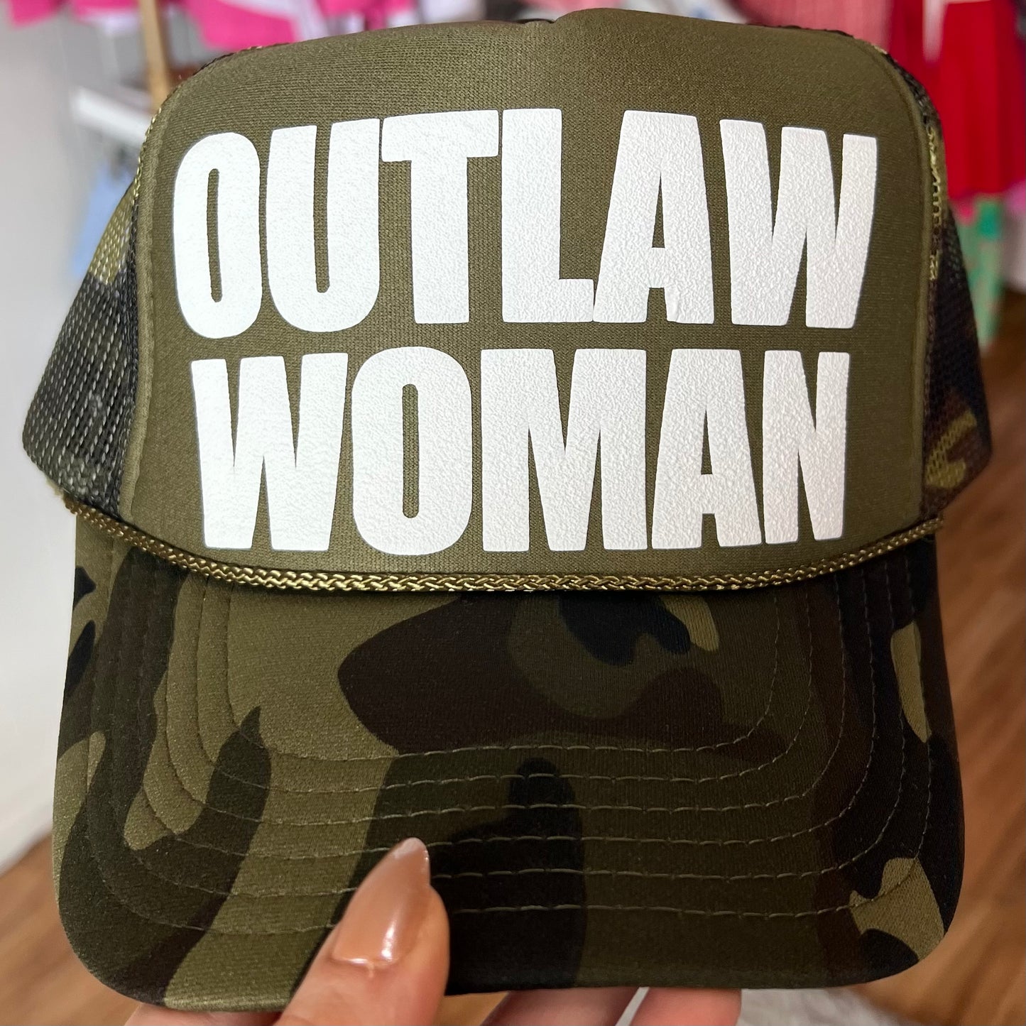 Outlaw Woman Trucker Hat