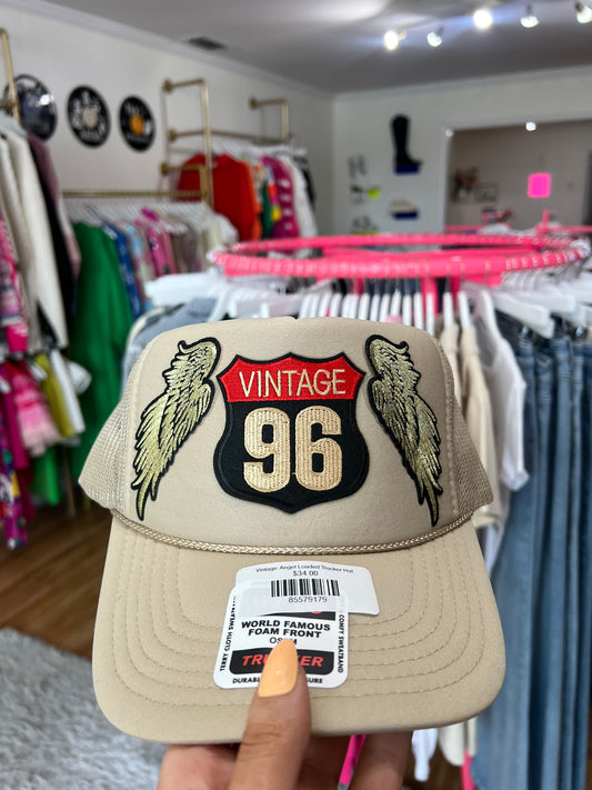 Vintage Angel Loaded Trucker Hat