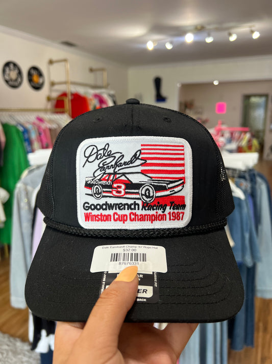 Dale Earnhardt Champ ‘87 Rope Hat