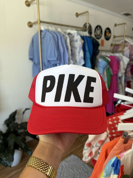*MADE TO ORDER* Pike Trucker Hat - Red/White with Black
