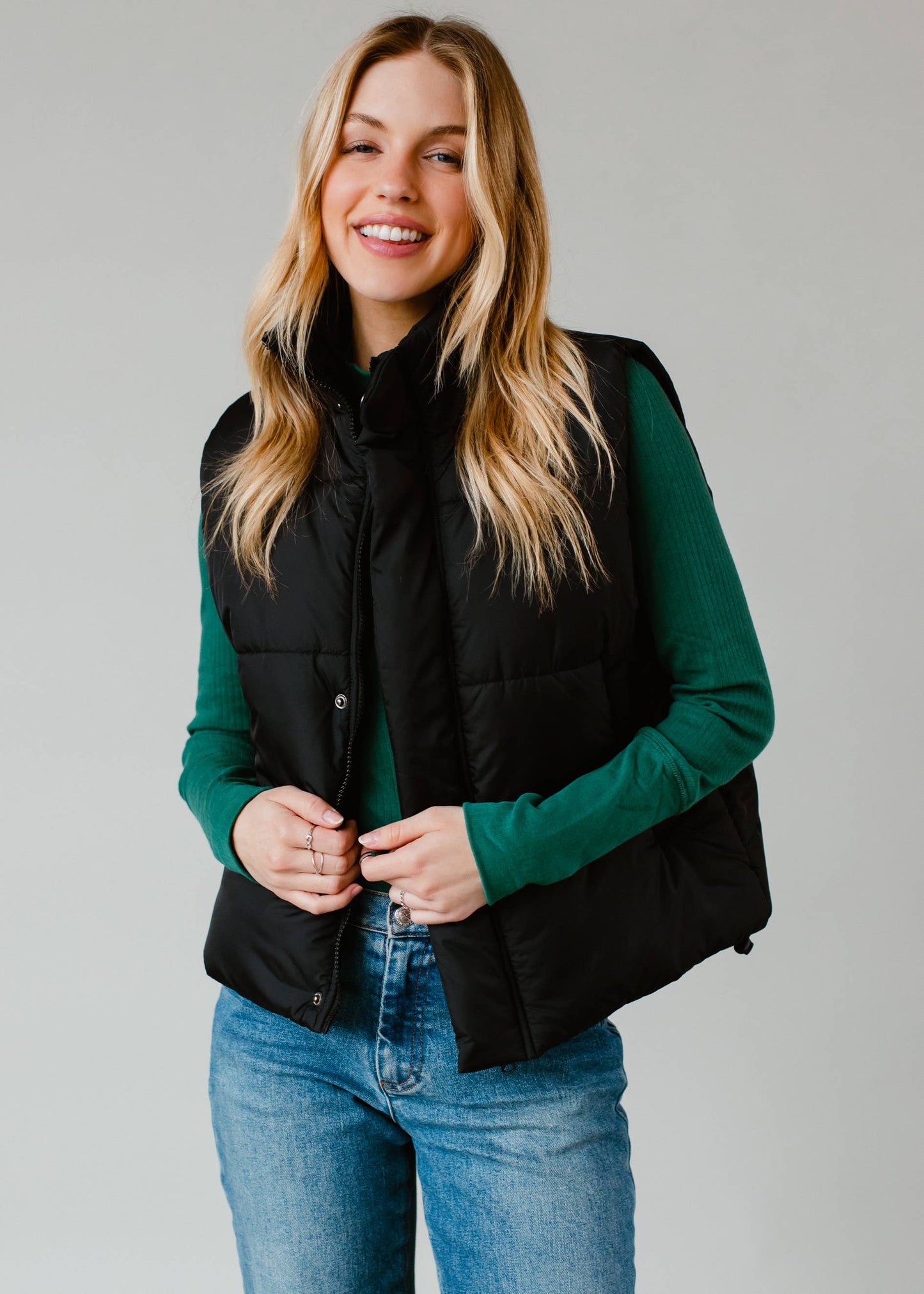 Black Puffer Vest