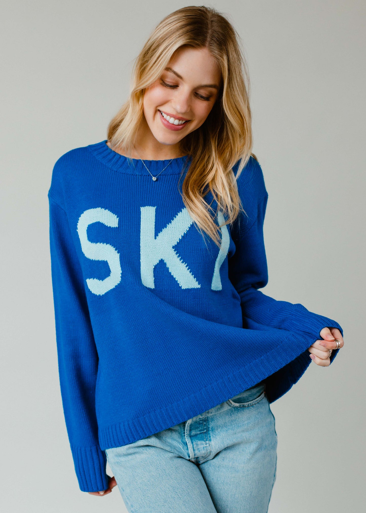 Blue Ski Sweater