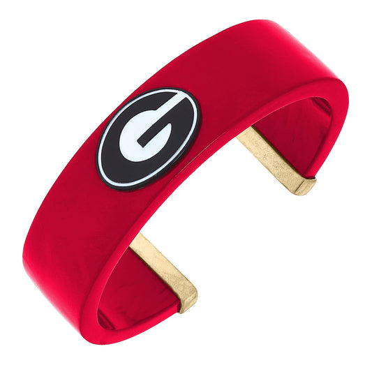 Georgia Bulldogs Resin Logo Cuff Bracelet by Canvas