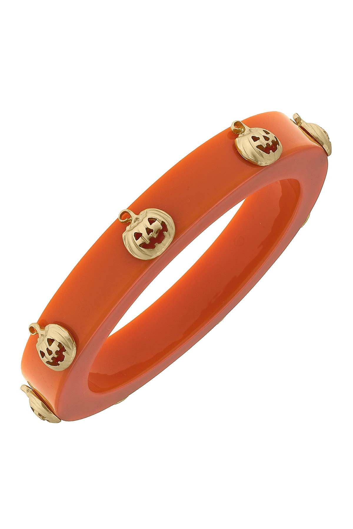 Jack-O'-Lantern Resin Bangle by Canvas