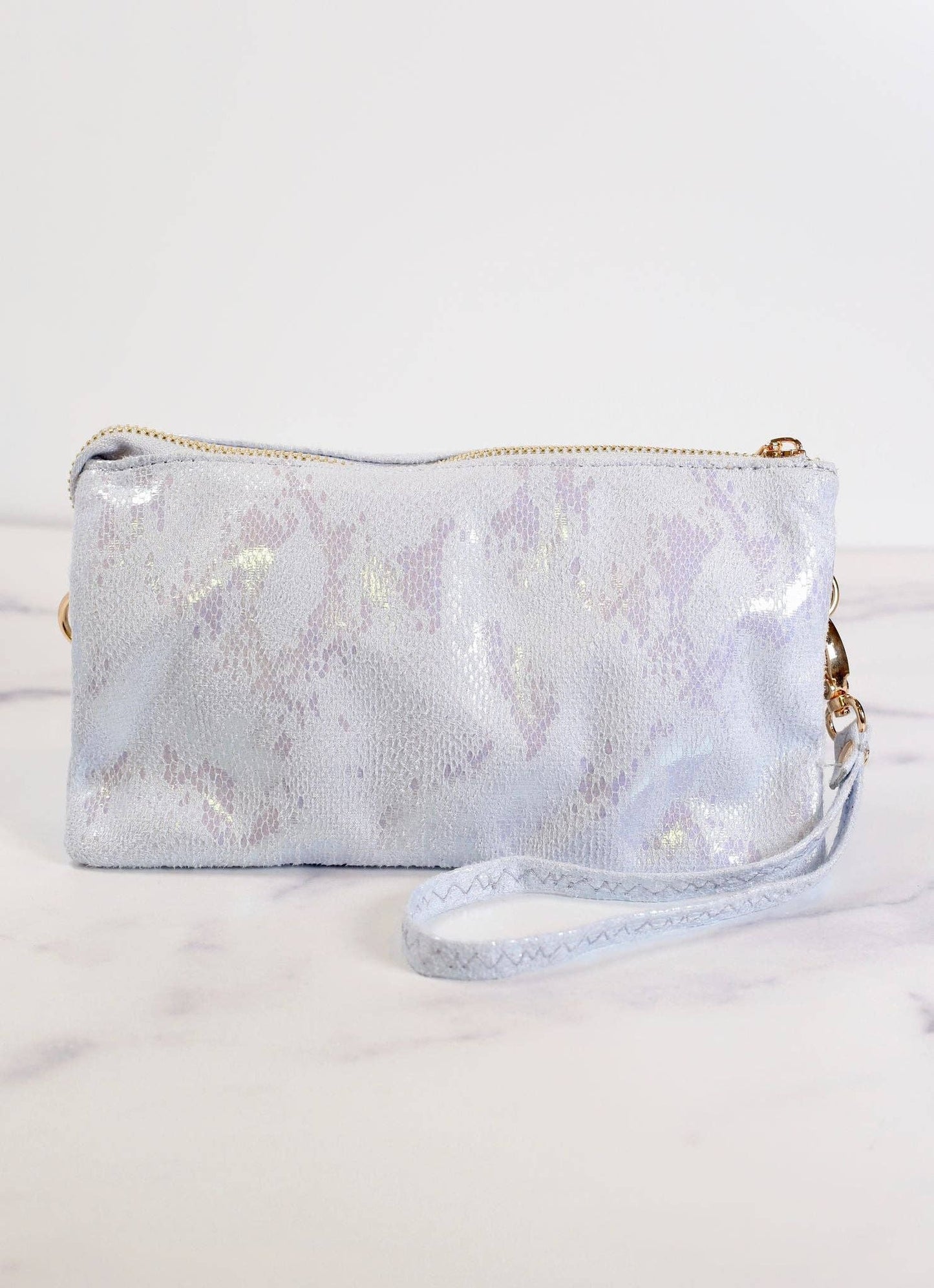 Liz Crossbody Bag - Shimmer Periwinkle