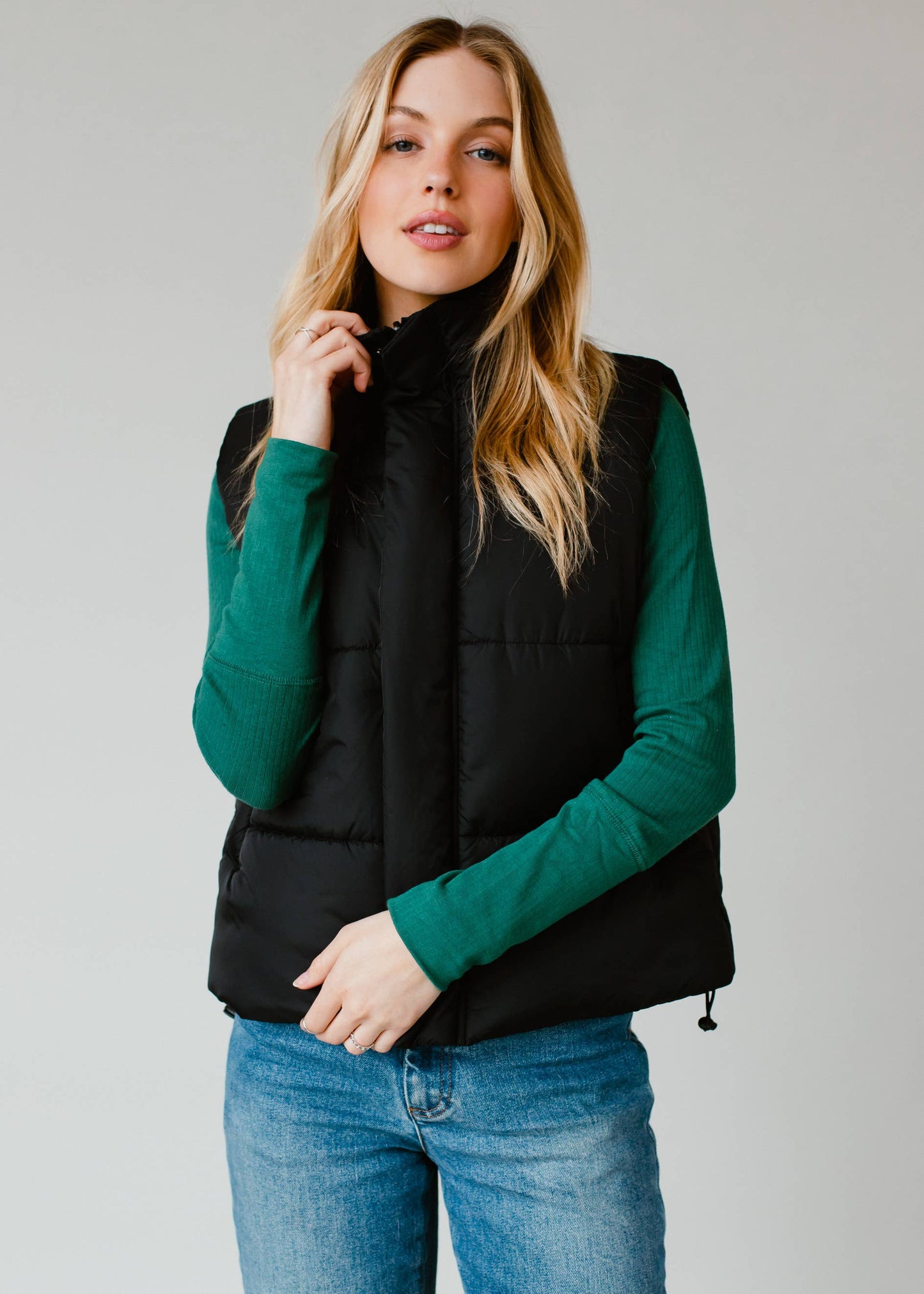 Black Puffer Vest