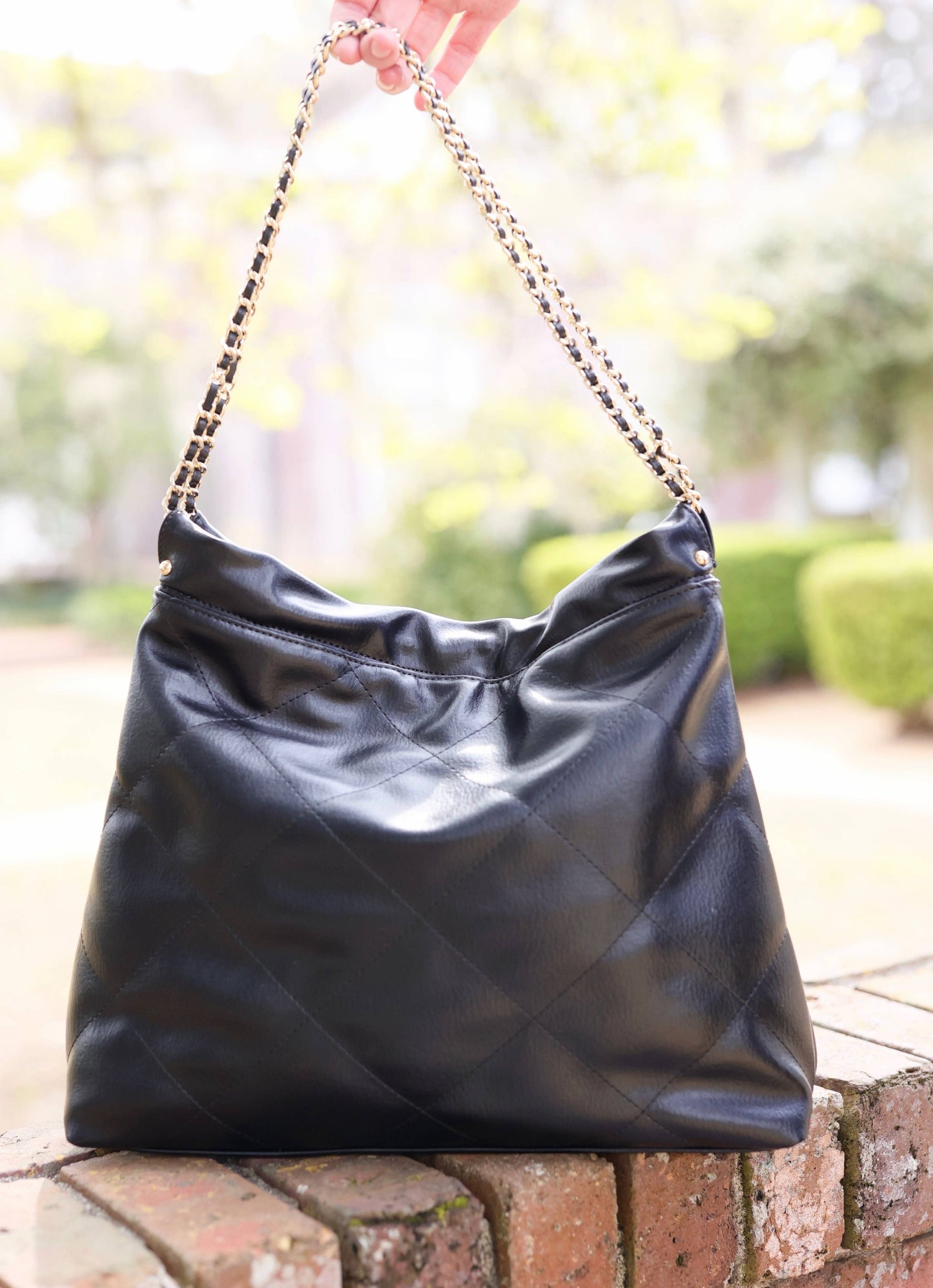 Harlow Tote with Pouch - Black