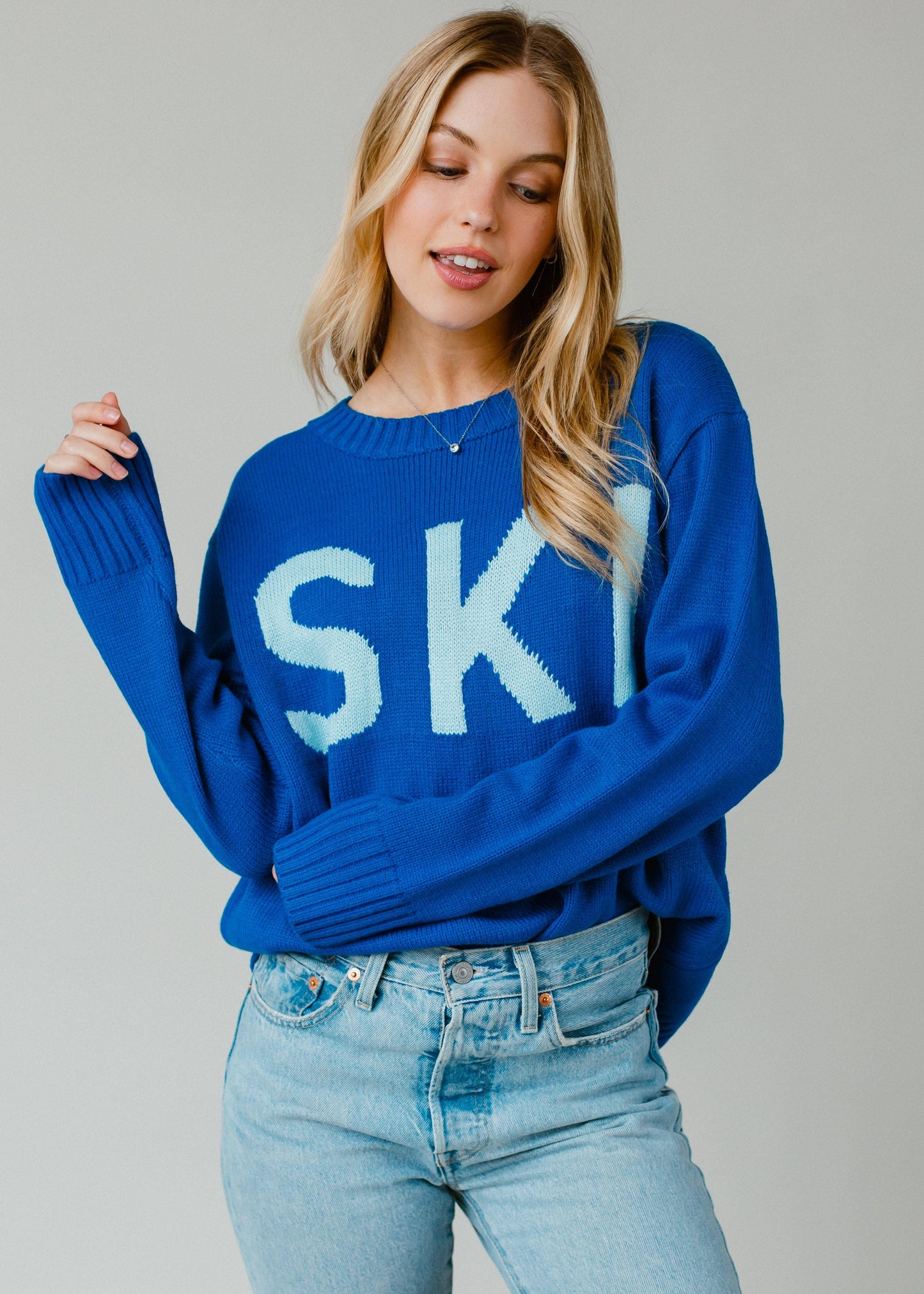 Blue Ski Sweater