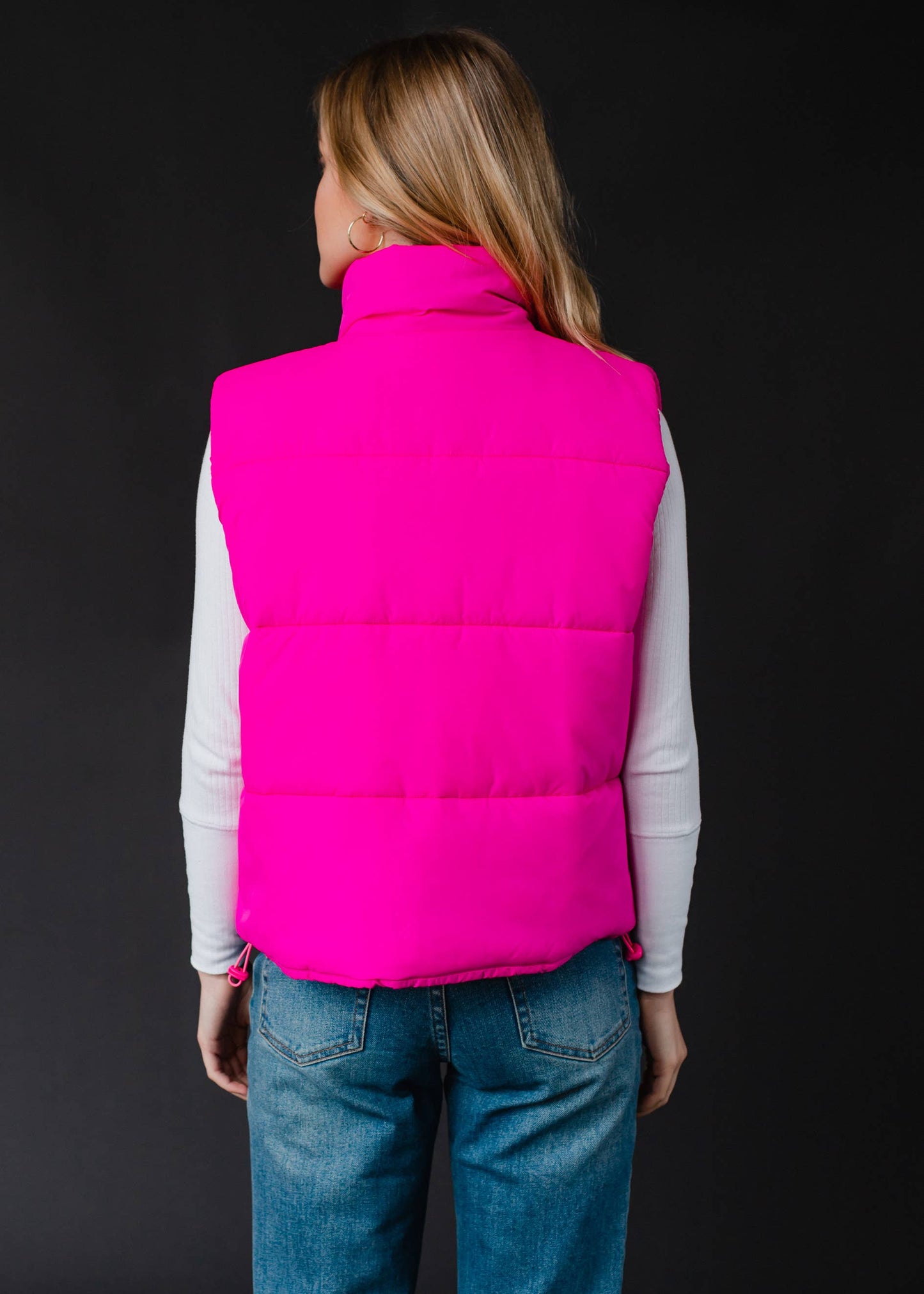 Bright Pink Puffer Vest