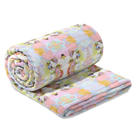 Brooks Avenue Pink Fleece Blanket - Laura Park