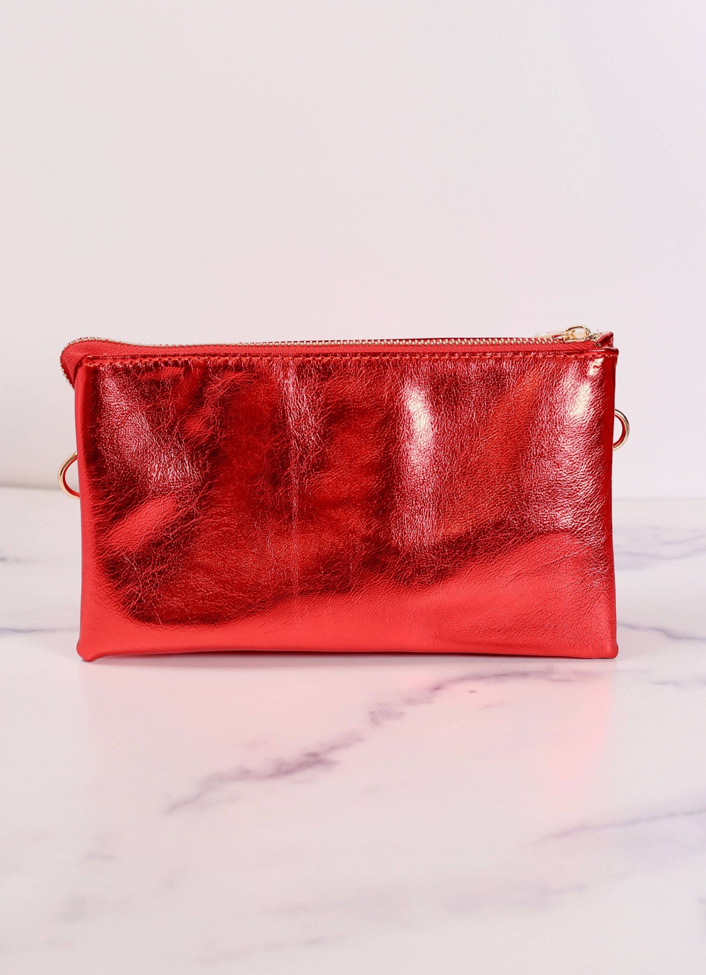 Liz Crossbody Bag - Metallic Red