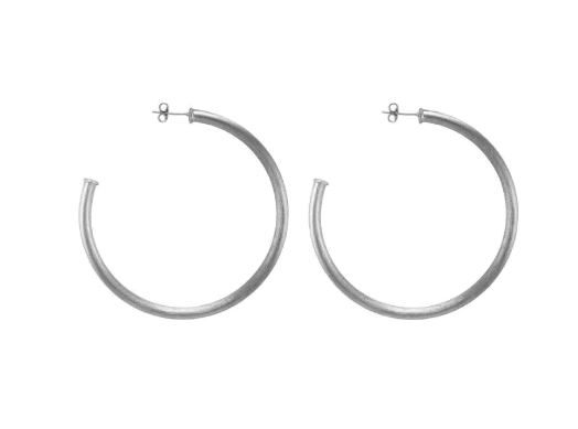 Petite Everybody's Favorite Hoop Earrings - Silver - Sheila Fajl