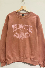 Load image into Gallery viewer, Yellowstone Distressed Oversized Sweatshirt
