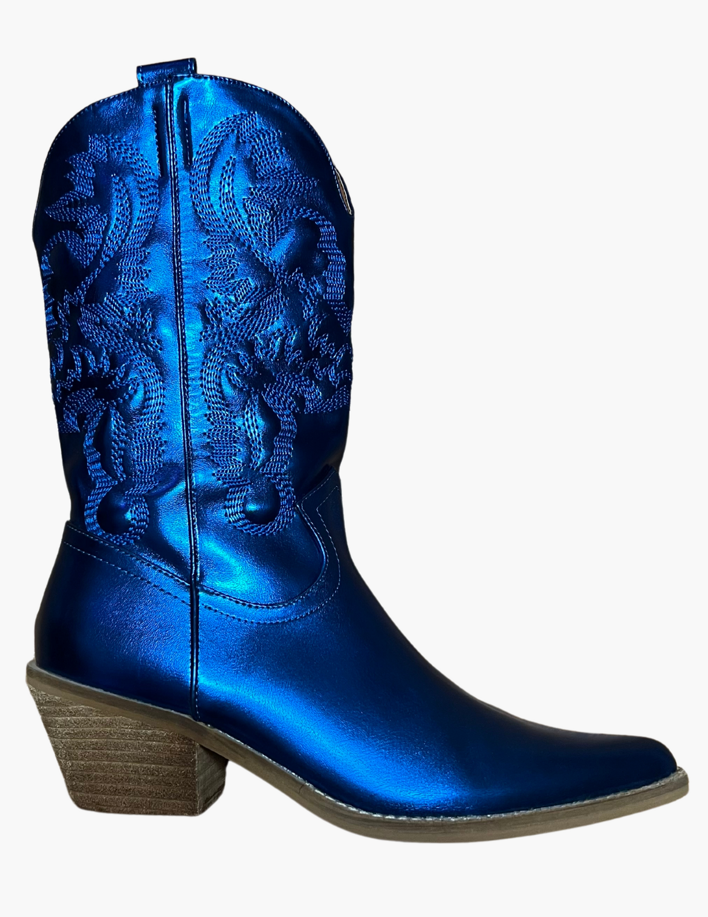 Blue Angel Metallic Cowgirl Boots