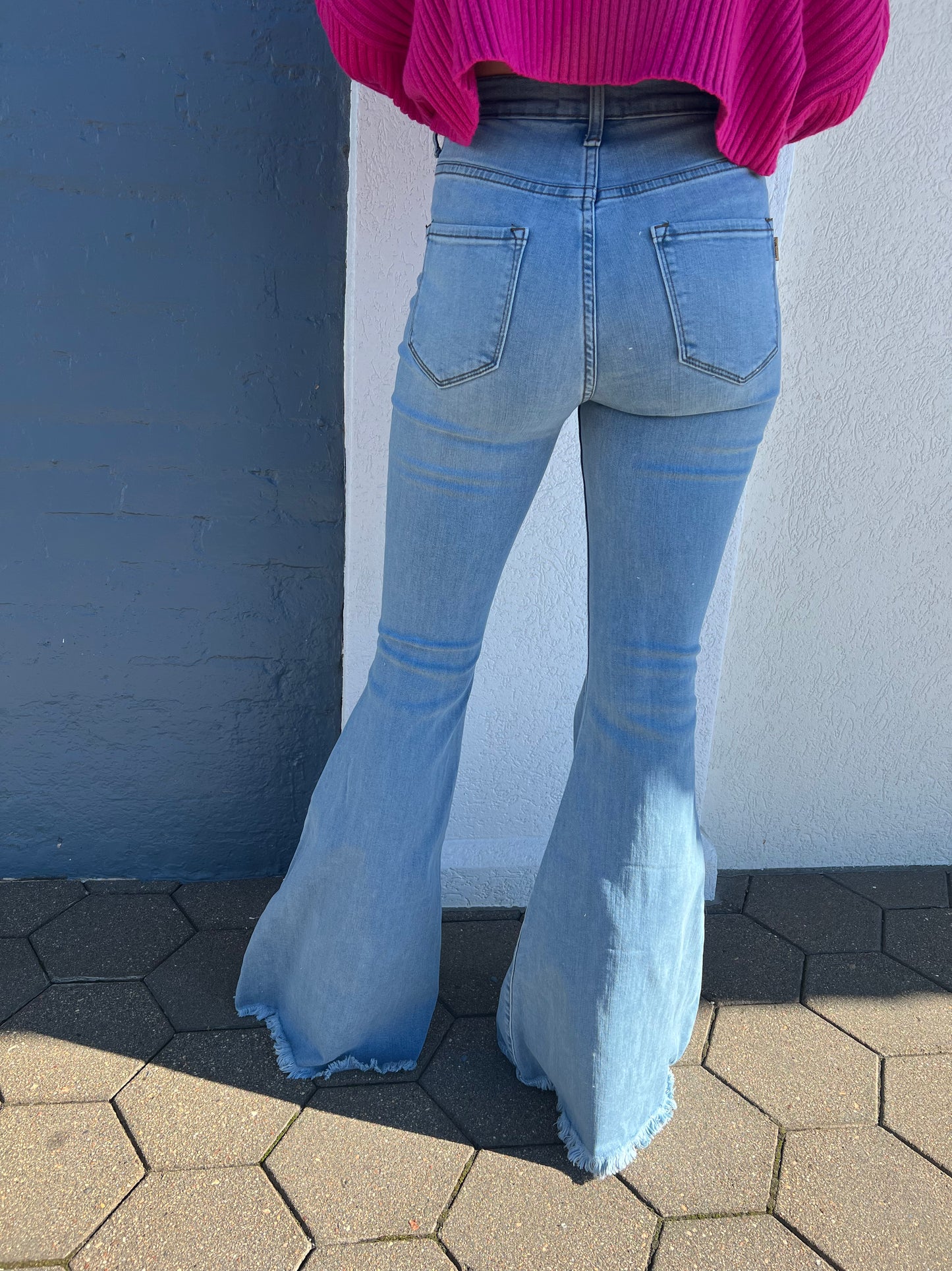 Lainey Light Wash Bell Bottom Jeans