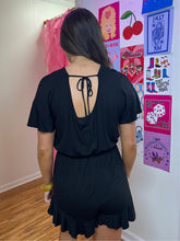 Load image into Gallery viewer, Black Ruffle Romper
