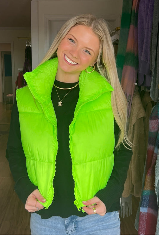 Powerpuffer Cropped Vest