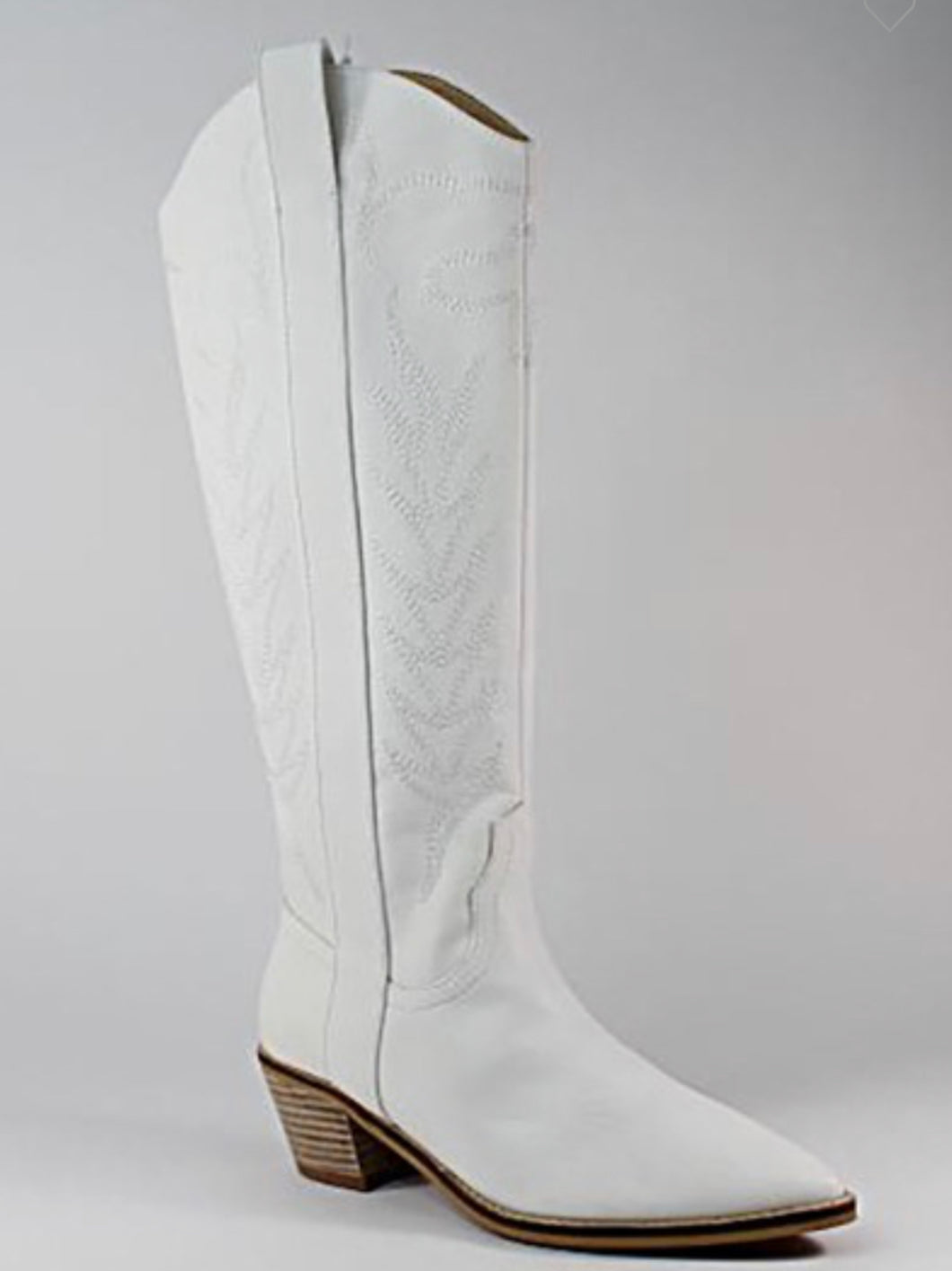 White Liar Cowgirl Boots