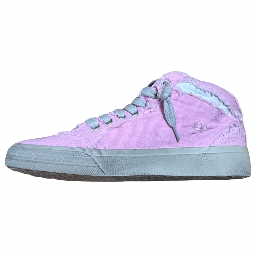 Paulina Mid Sneakers - Pink Canvas